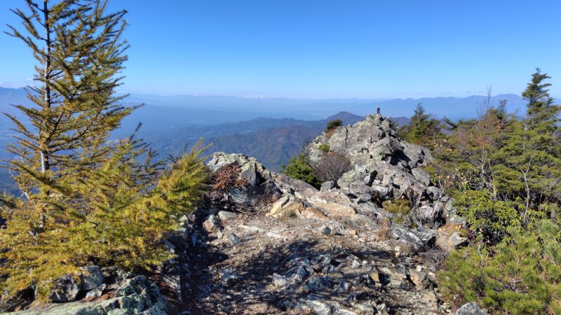 長者の森コースから御座山