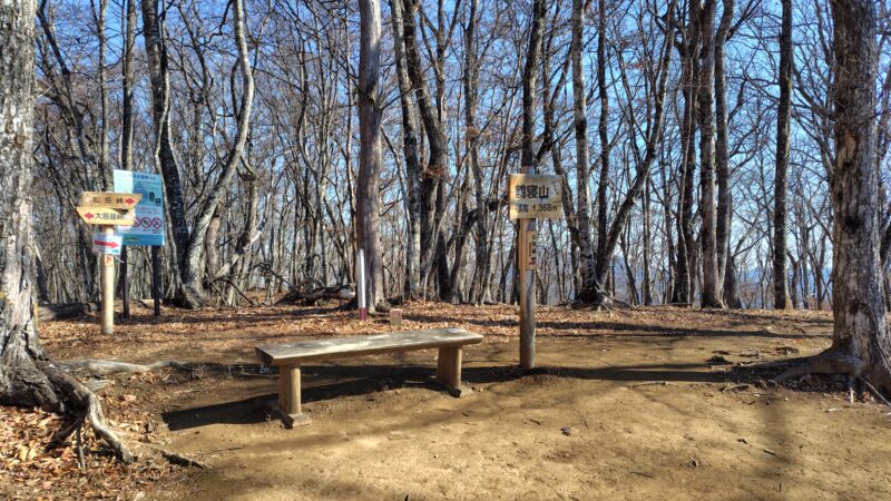 道の駅こすげから鶴寝山と大マテイ山