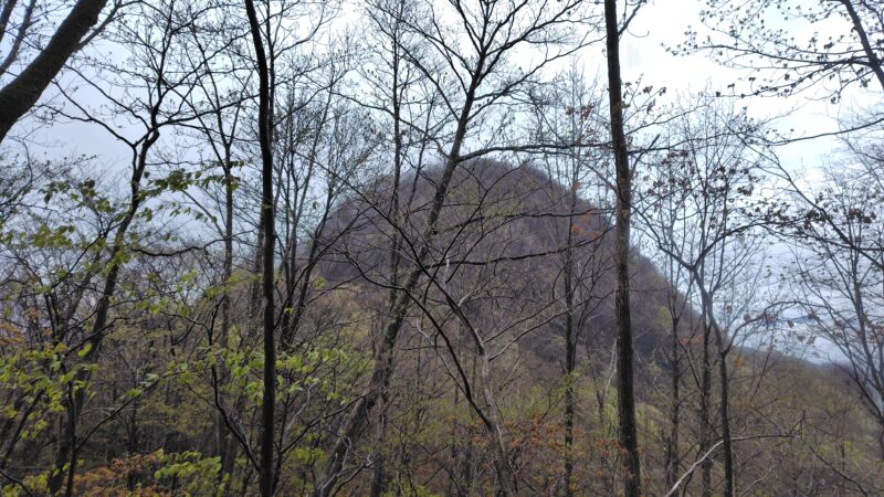 霧積温泉から剣の峰と角落山